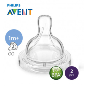 Phillip Avent Natural Teat Slow Flow 1 M Pcs